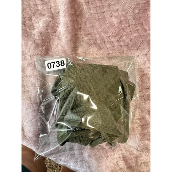 Bodysuit Olive Green Asymmetrical with adjustable straps size XL #0738 - Picture 9 of 9